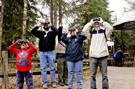 Binoculars group look