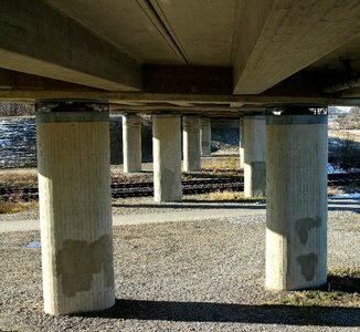 High bridge bridge piers architecture photo