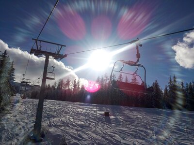 Ski run gerlitzen wintry photo