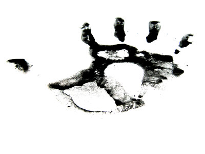 Black ink hand photo