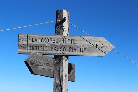 Direction board wood
