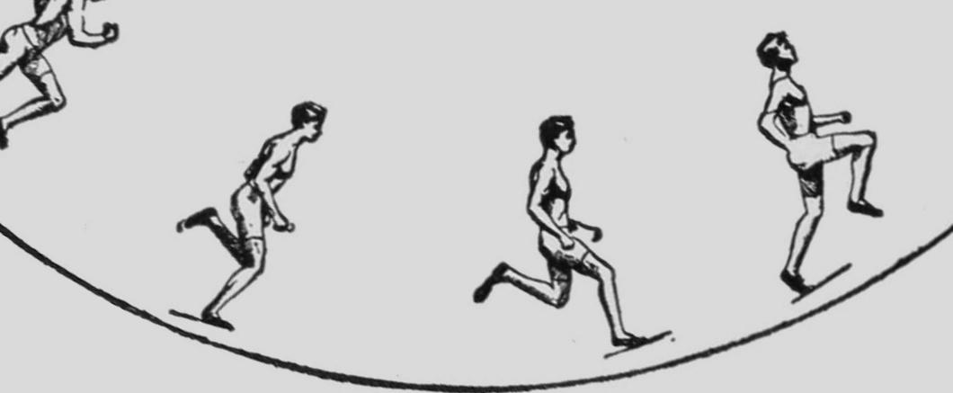Descriptive Zoopraxography Athlete, Running Long Jump Animated 13