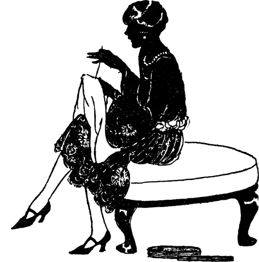 woman dressmaking animated