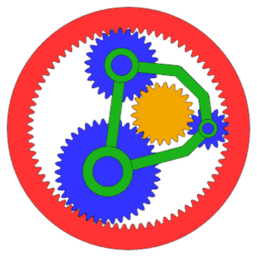 Asymmetric Epicyclic Gearing Stationary Carrier.gif