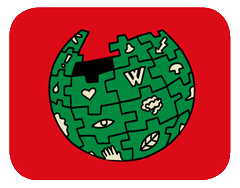 Wikipedia20 animated Wikipedia Globe 1MB.gif