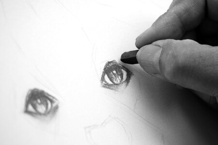 Drawing hands illustration