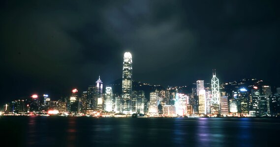 City downtown lights