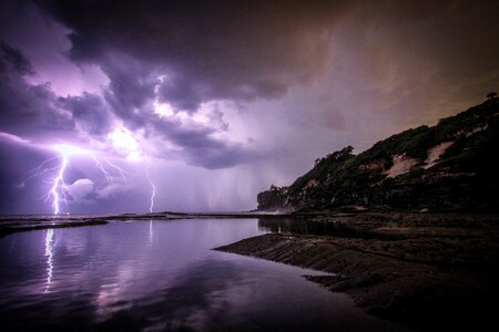 Storm in the evening photo