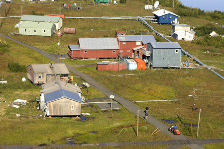 Village near Selawik National Wildlife refuge in Alaska