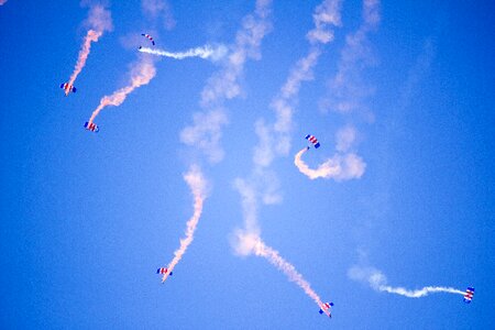 Air show paratrooper photo