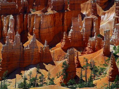 Deserts orange sand photo