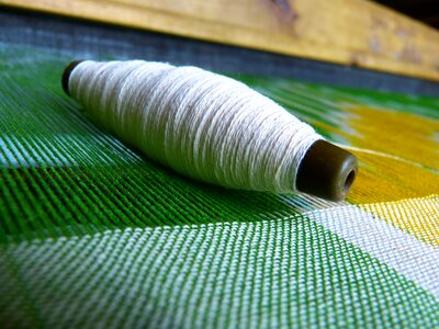 Thread weave fabric photo