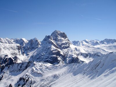 Alpine north side winter
