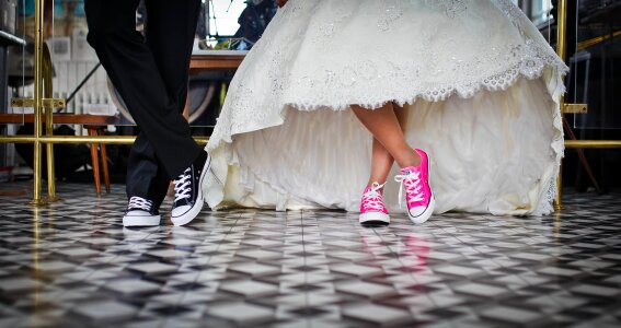 Shoes wedding dress gray wedding photo