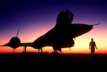 Aircraft blackbird runway
