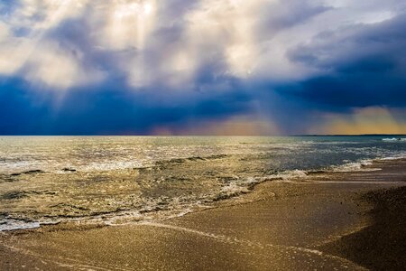 Beach beautiful photo cloud