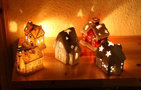 Candlestick decoration christmas decorations