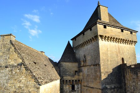 Medieval tower castelnaud chapel middle age photo