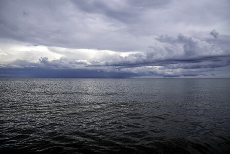 Clouds over Lake Michigan at Newport State Park, Wisconsin photo