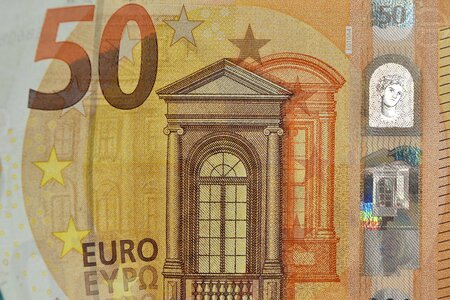 Euro European paper money