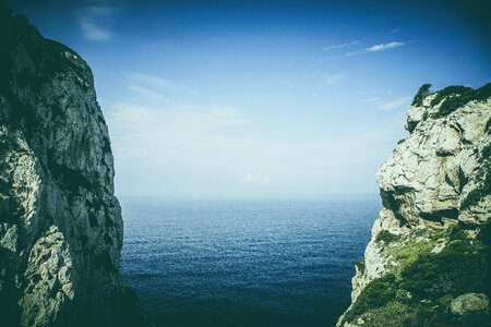 Cliff Crag Rock Sardinia photo