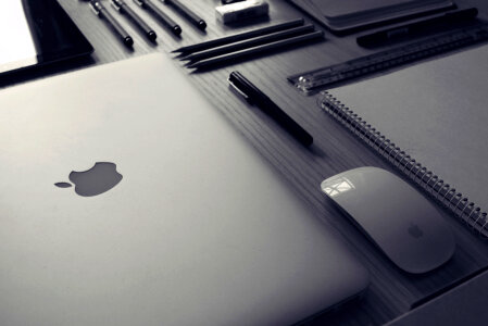 Grayscale Laptop photo