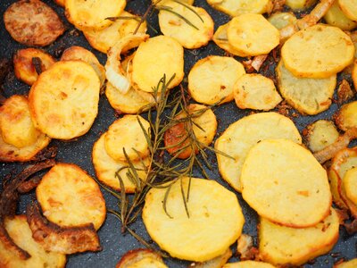 Delicious vegetables rosemary photo