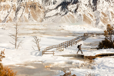 Overlooking the boardwalks