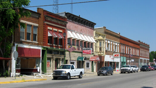 Downtown Historic District in Clinton, Indiana photo
