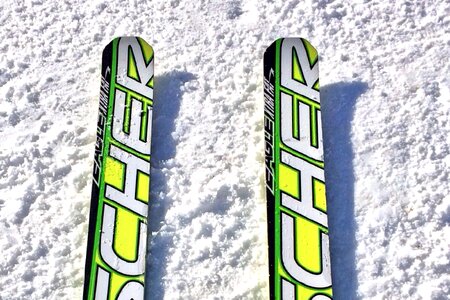 Winter jump skier