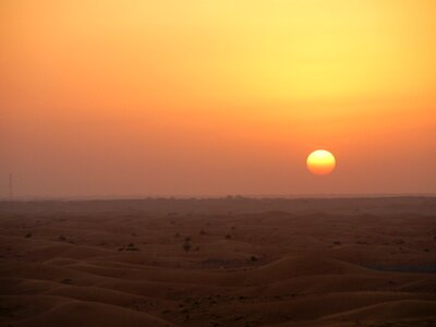 Sand dune sunset photo