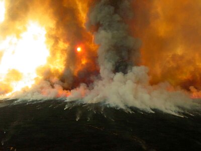 Burn smoke 