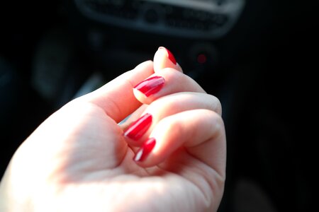 Hand red fashion