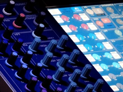 Audio equipment slider electronics