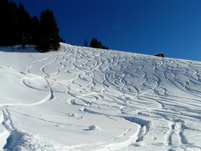 Trace curves powder snow photo