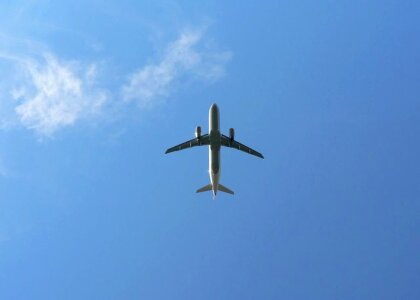 Airplane sky photo