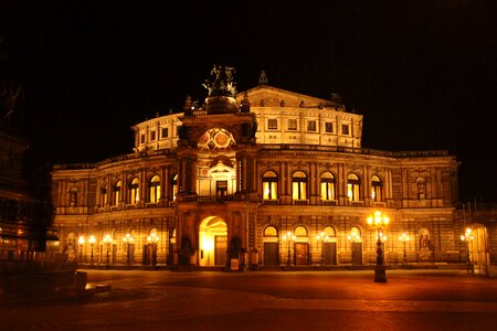Opera house at night radeberger photo