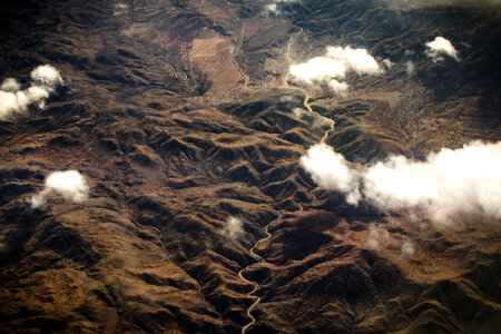 Aerial View of Mountain Landscape photo