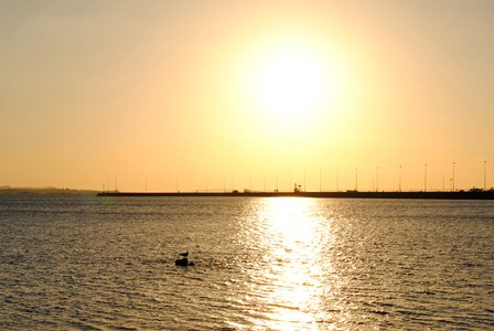 Sky beach sea photo