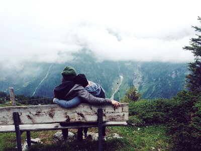 Boyfriend girlfriend landscape