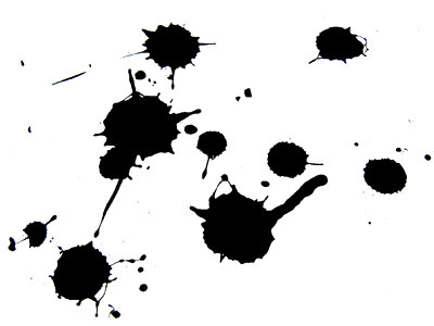 Ink splatters