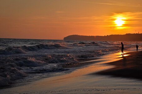 Backlight bay beach photo