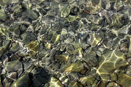Reflections pattern lake