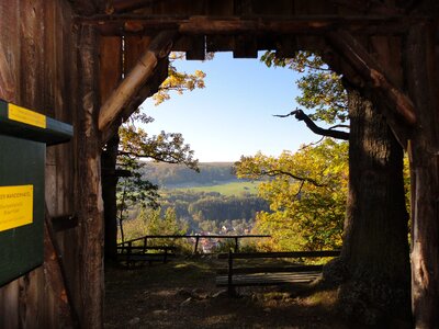 Overhang view scenic photo