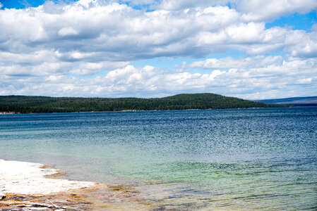 Clear Blue Waters at Yellowstone Lake photo