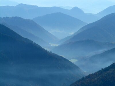 Haze fog ridge photo