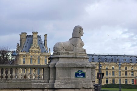A sphinx, at the eastern edge of the Jardin des Tuileries photo