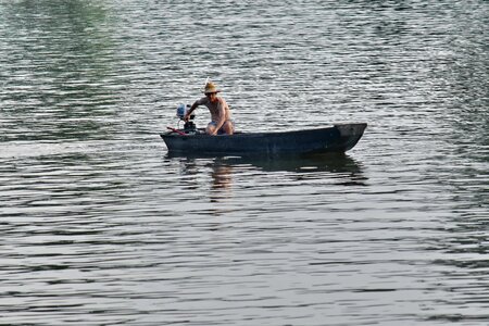 Boat water fisherman photo