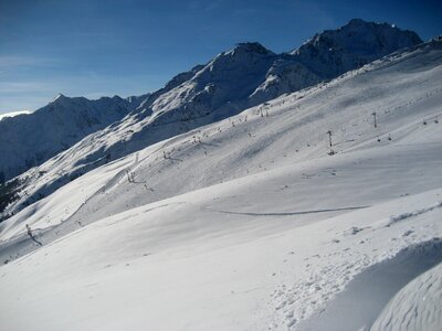 Snowboard ski mountain photo