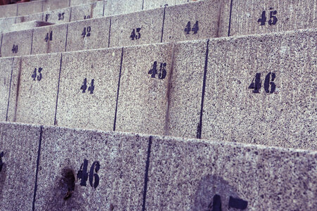 Concrete numbers photo